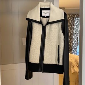 Derek Lam IOC Athleta Leather and Tweed Jacket